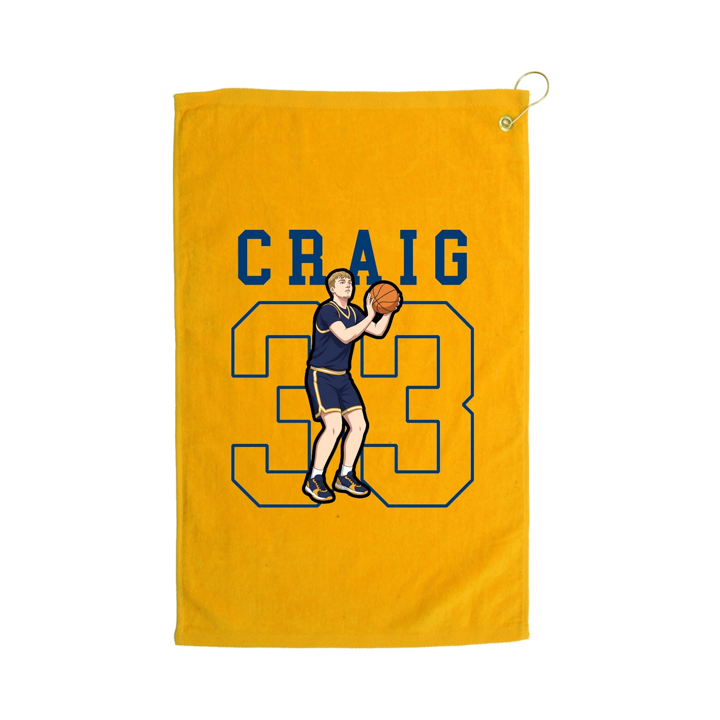 Golf Towel — Shirsey in Gold