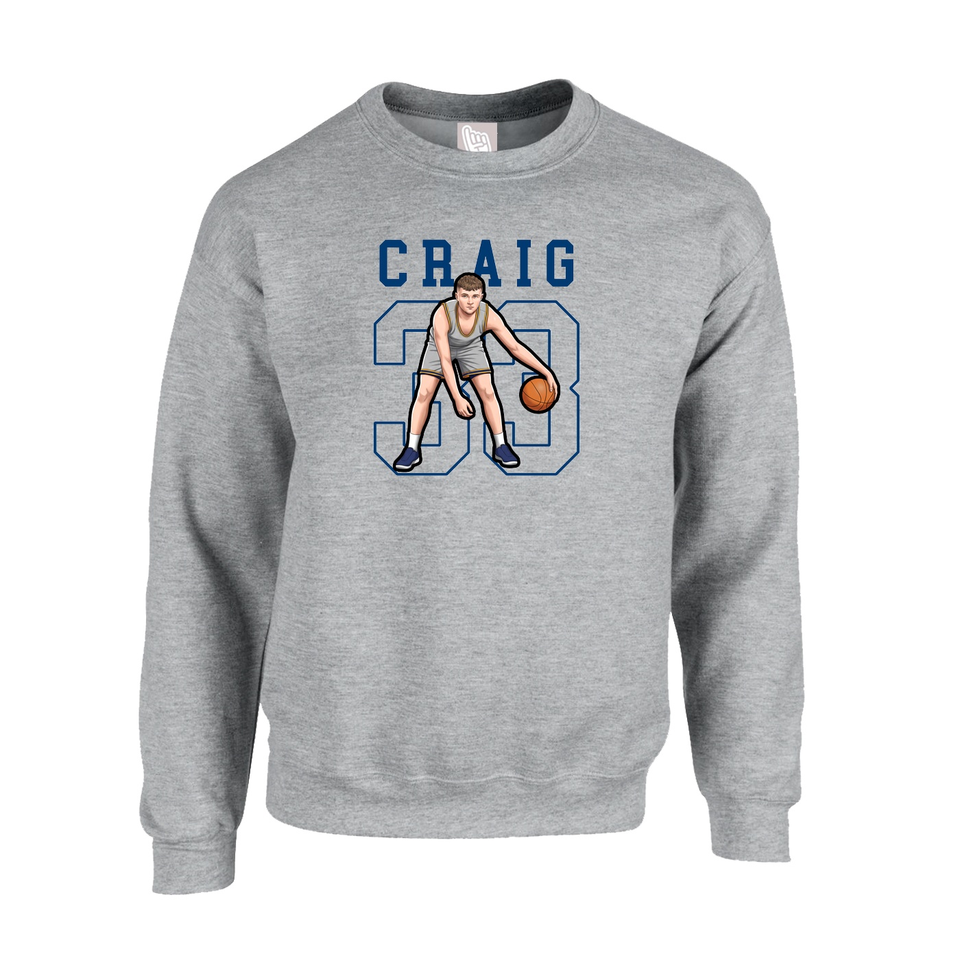 Fleece Crew — Shirsey in Grey