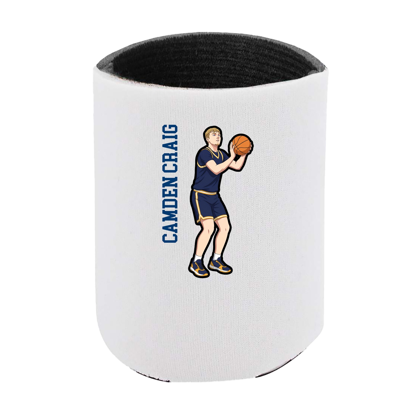 Can Holder — Name Vertical in White