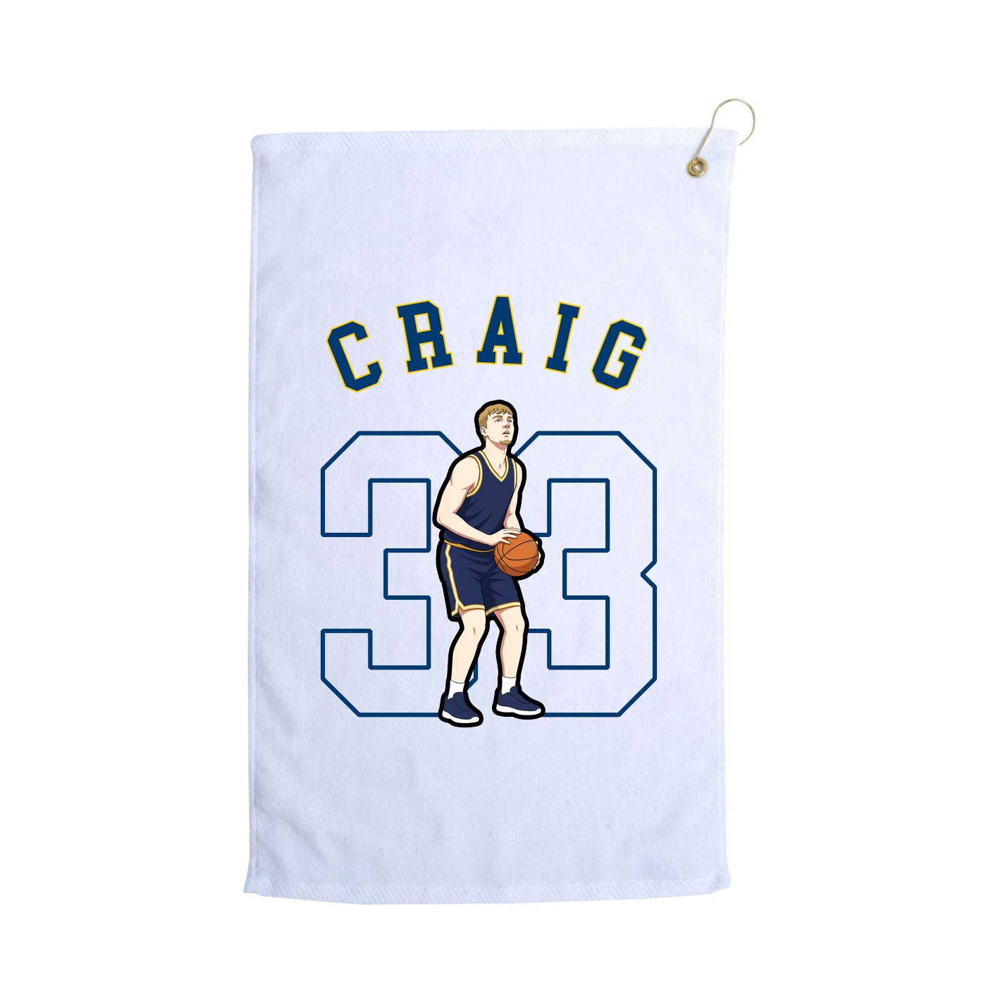 Golf Towel — Shirsey Arch in White