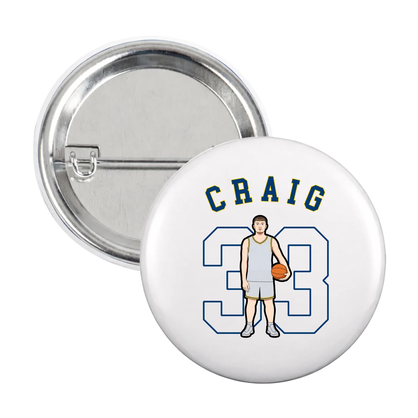 Game Day Button — Shirsey Arch in White