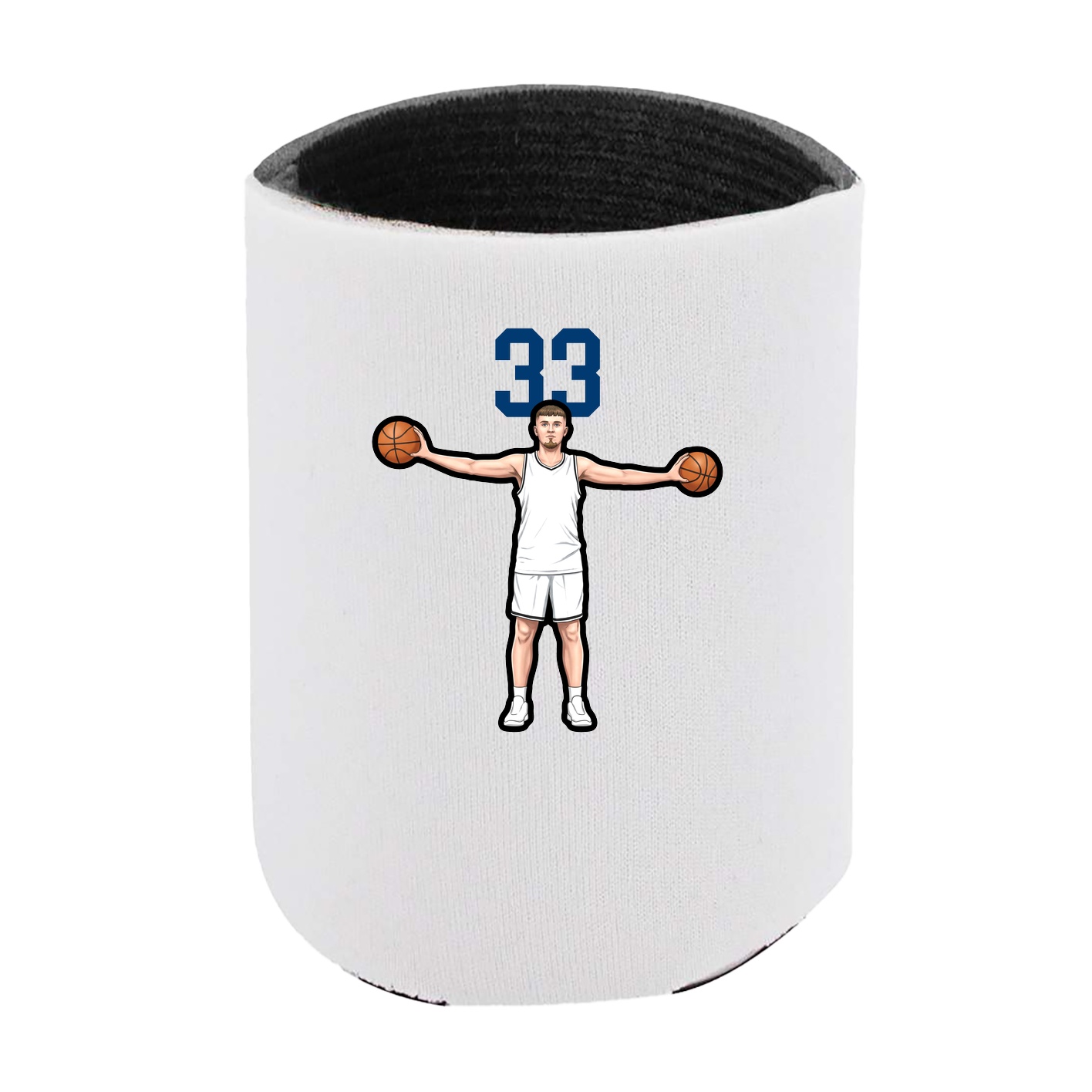 Can Holder — Number Top in White