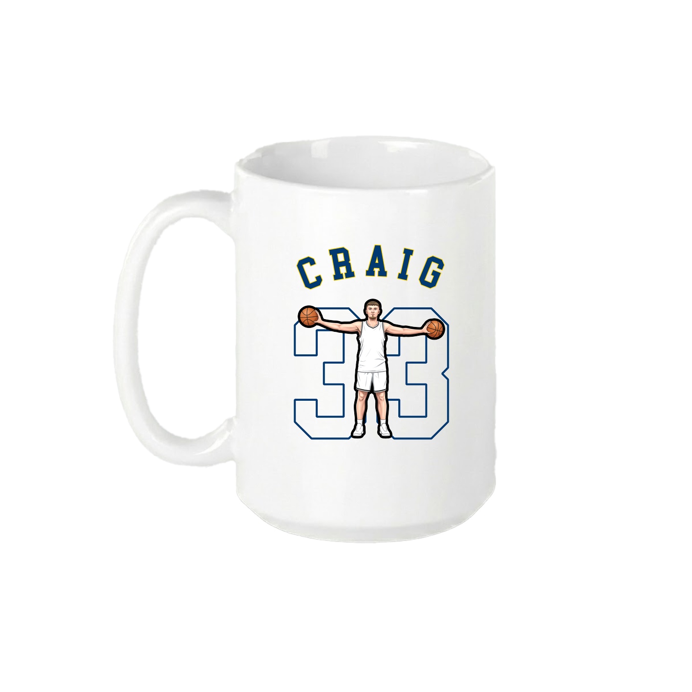 15oz Coffee Mug — Shirsey Arch in White