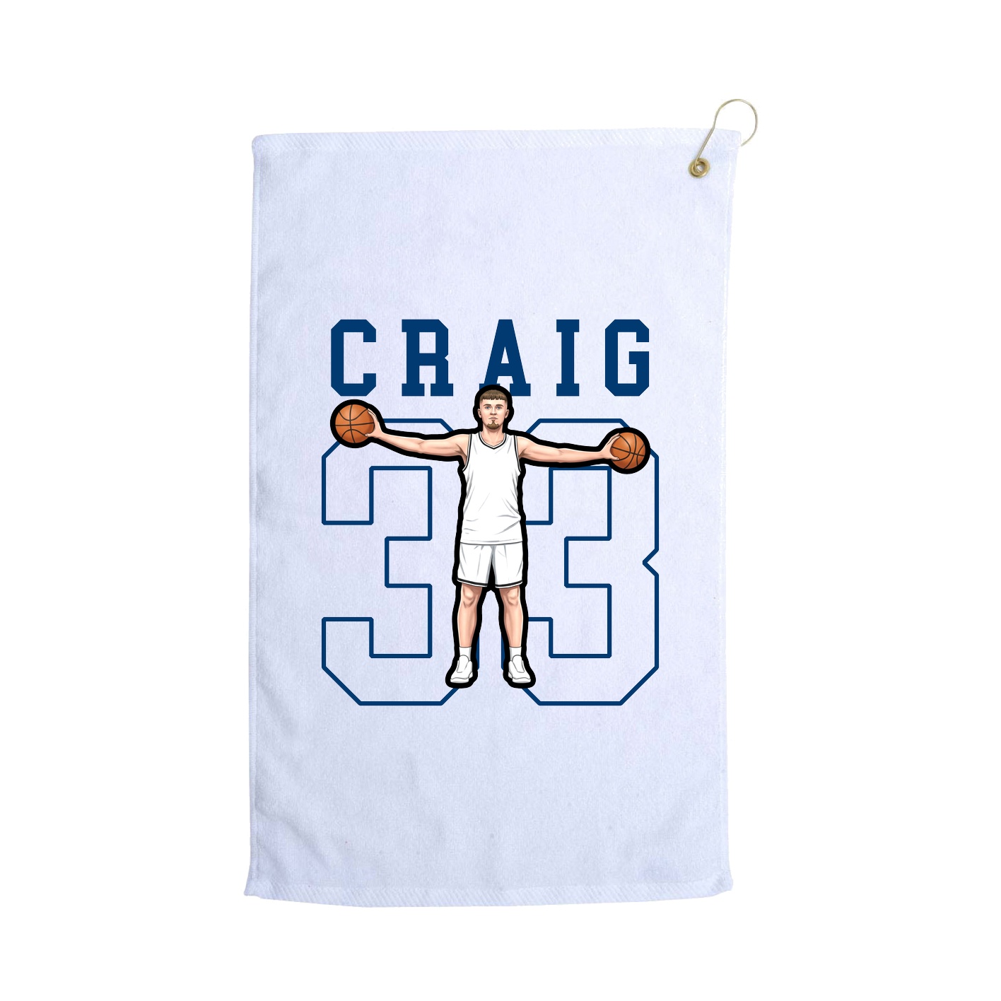 Golf Towel — Shirsey in White