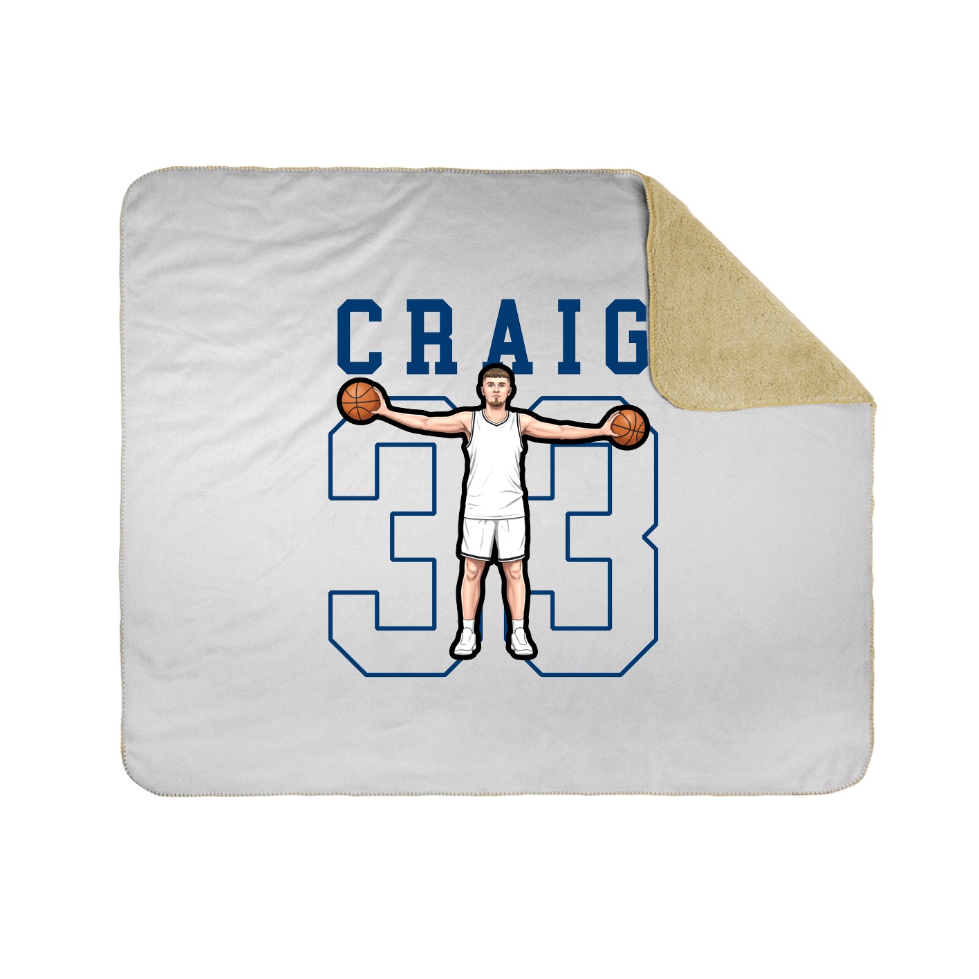 Throw Blanket — Shirsey in White