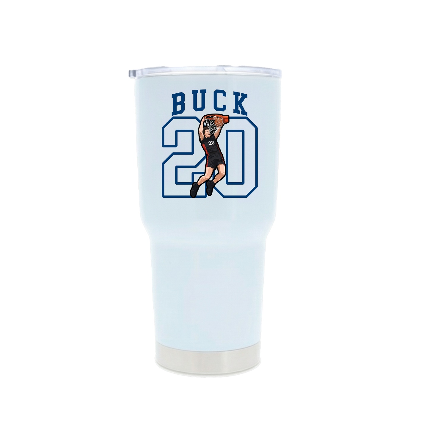 30oz Stainless Steel Tumbler — Shirsey in White