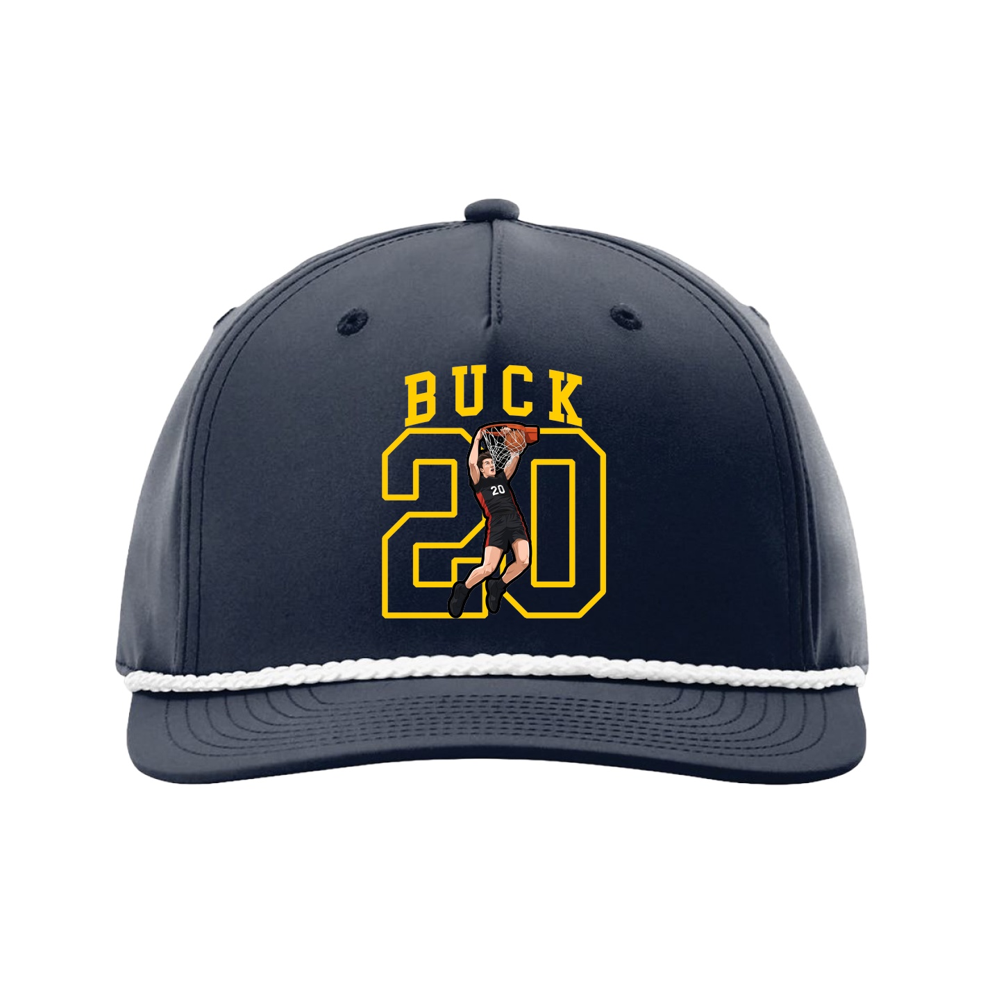 Five-Panel Classic Rope Cap — Shirsey in Navy