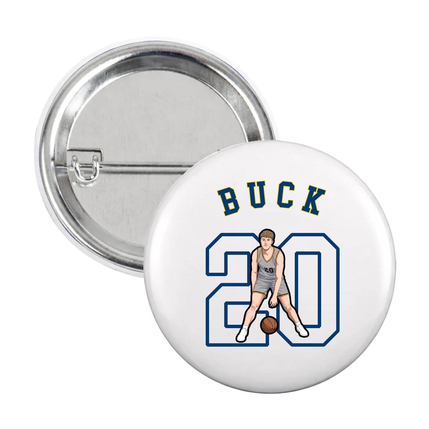 Game Day Button — Shirsey Arch in White