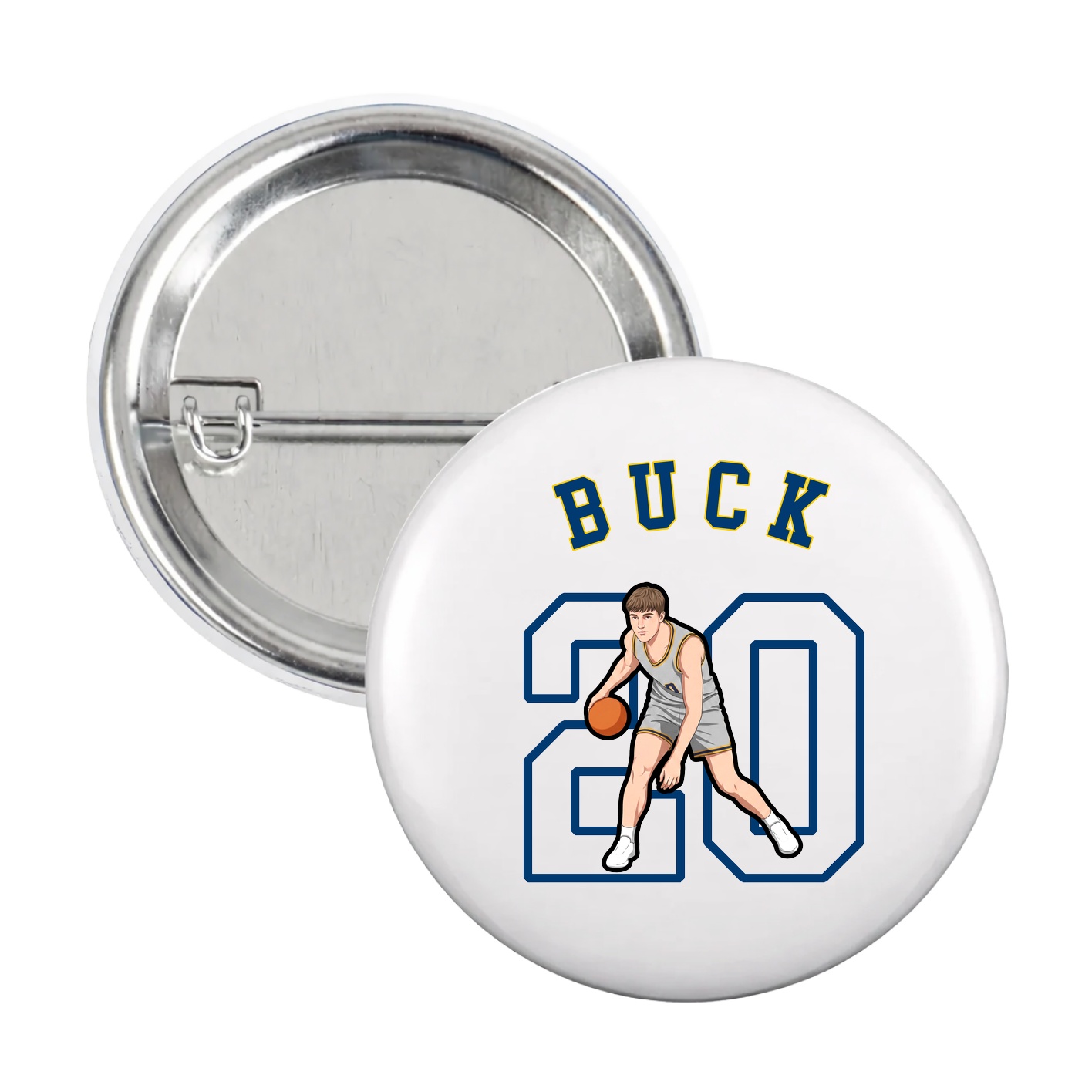 Game Day Button — Shirsey Arch in White