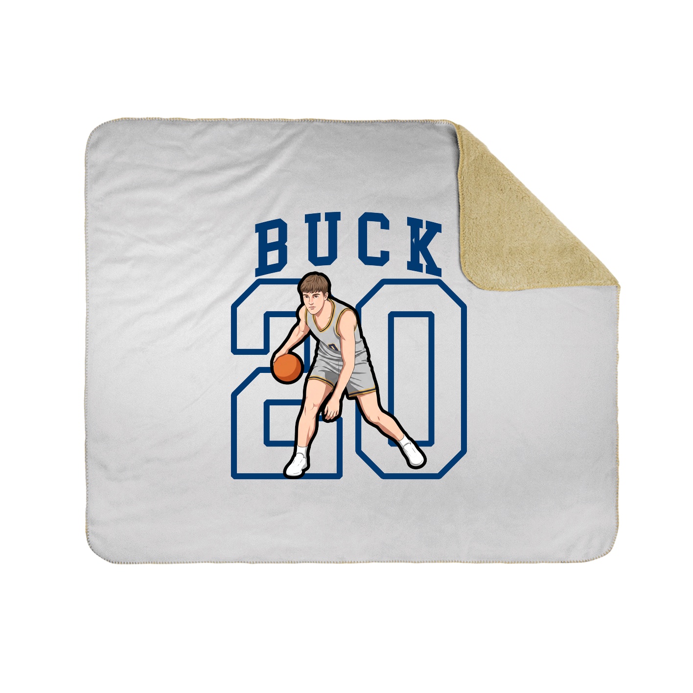 50x60 Sherpa Lined Throw Blanket