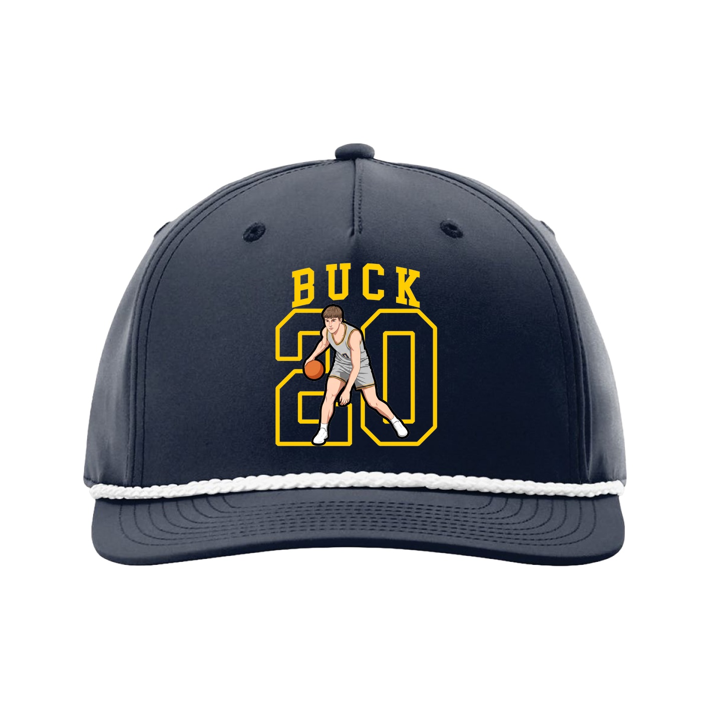 Five-Panel Classic Rope Cap — Shirsey in Navy