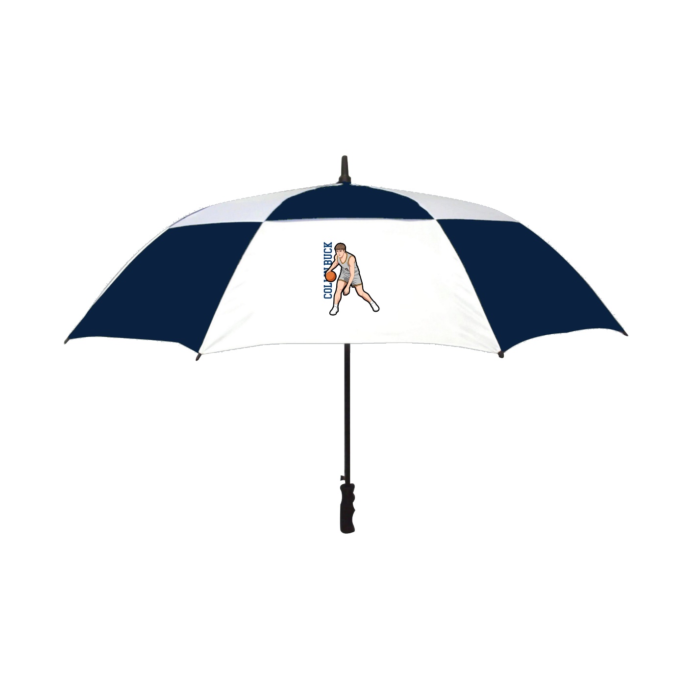 Golf Umbrella — Name Vertical in Navy