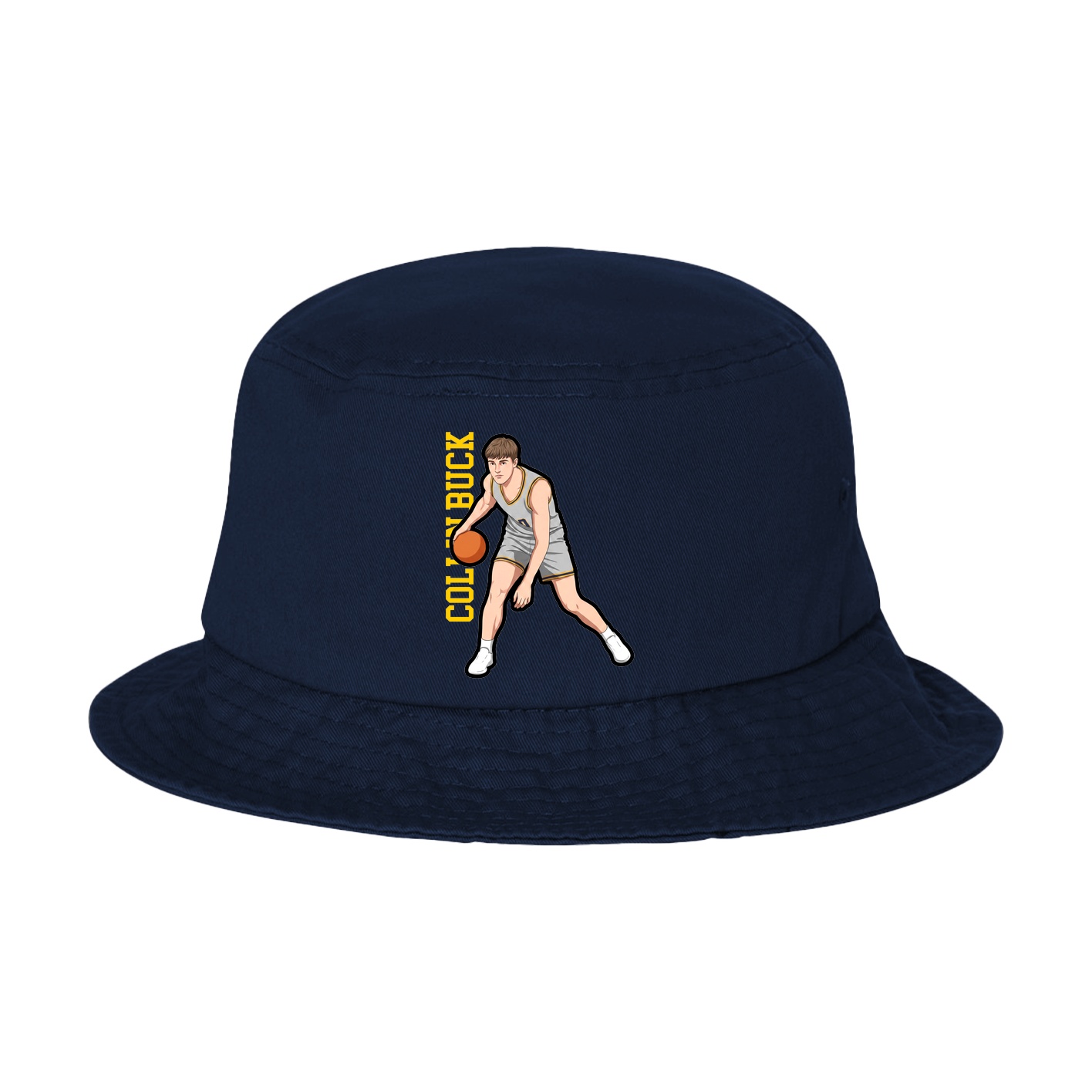 Bucket Cap — Name Vertical in Navy