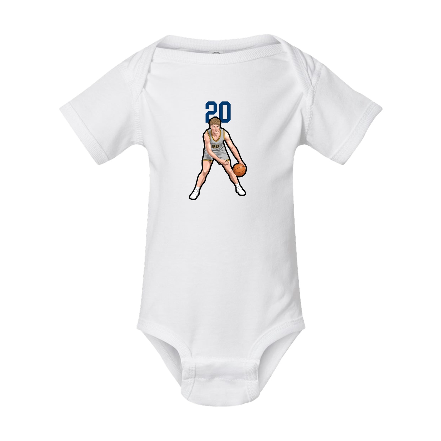 Baby Onesie — Number Top in White