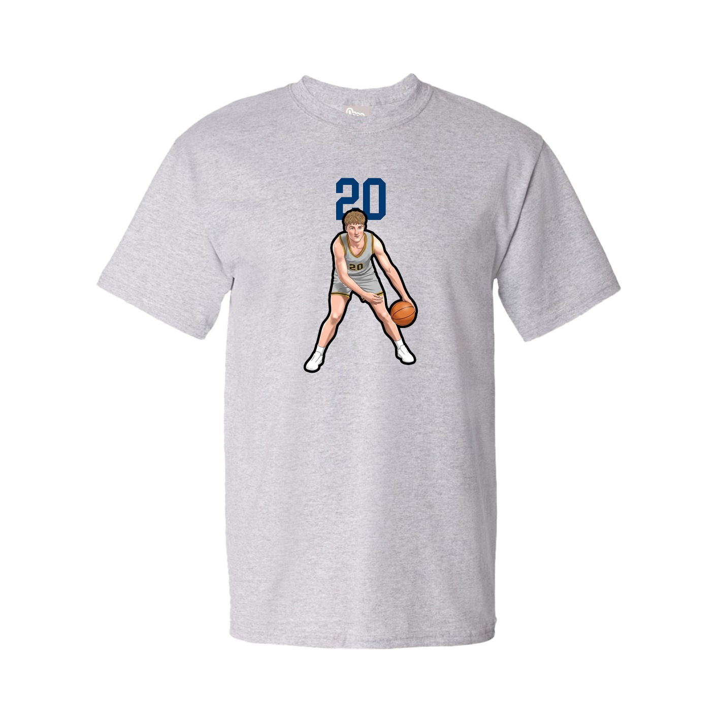 Youth Tee — Number Top in Grey