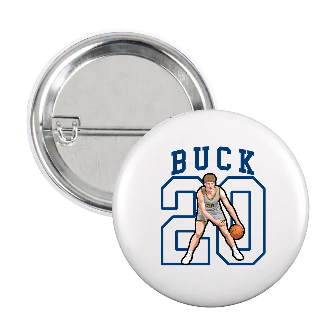 Game Day Button — Shirsey in White