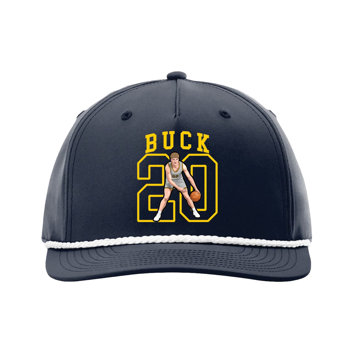 Five-Panel Classic Rope Cap — Shirsey in Navy