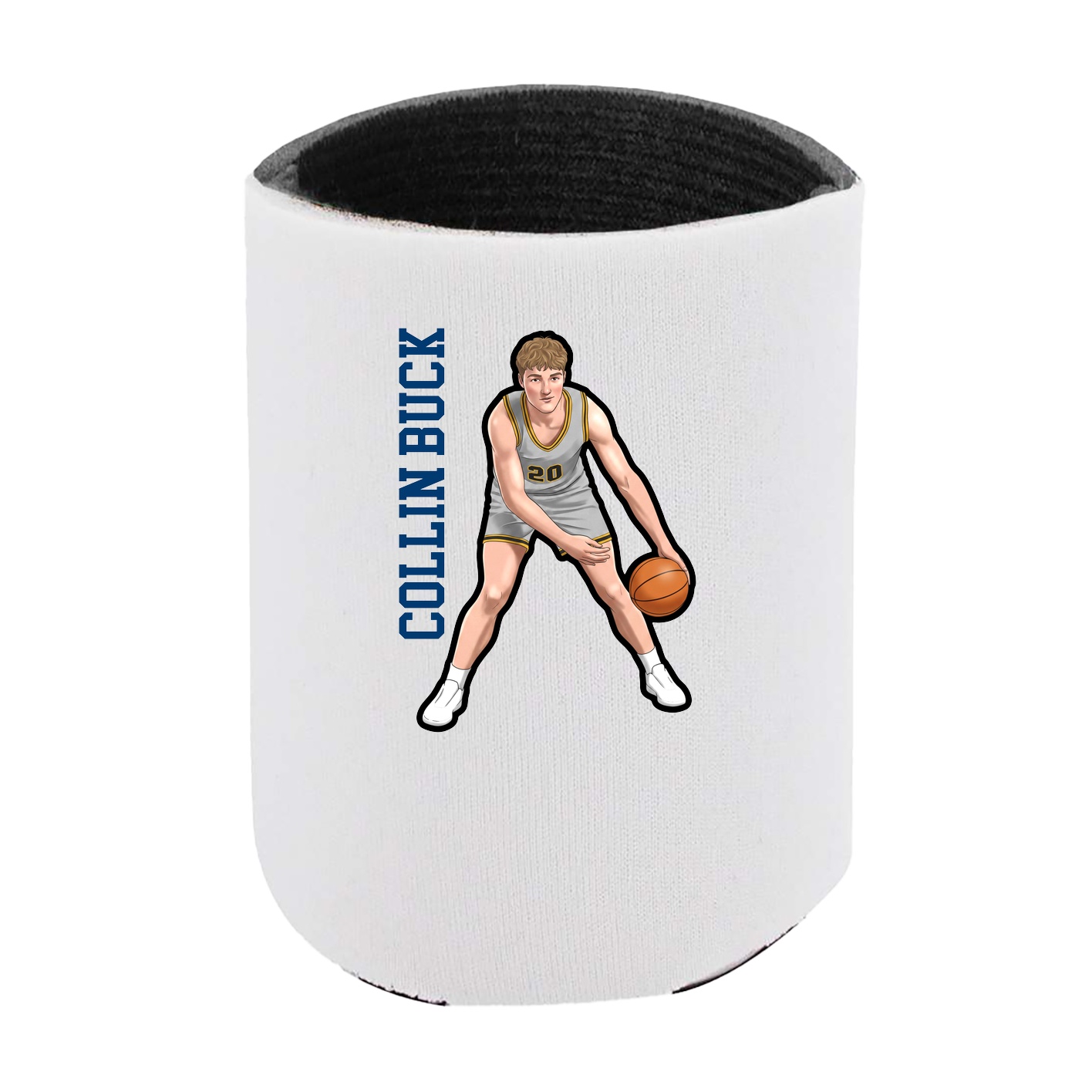 Can Holder — Name Vertical in White