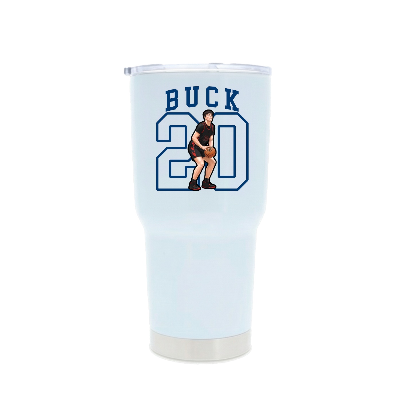 30oz Stainless Steel Tumbler — Shirsey in White