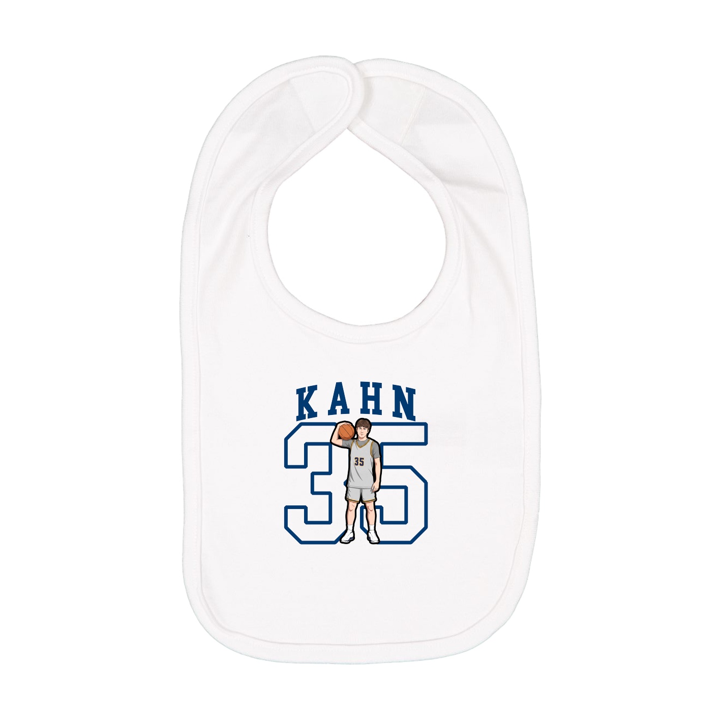 Infant Bib — Shirsey in White