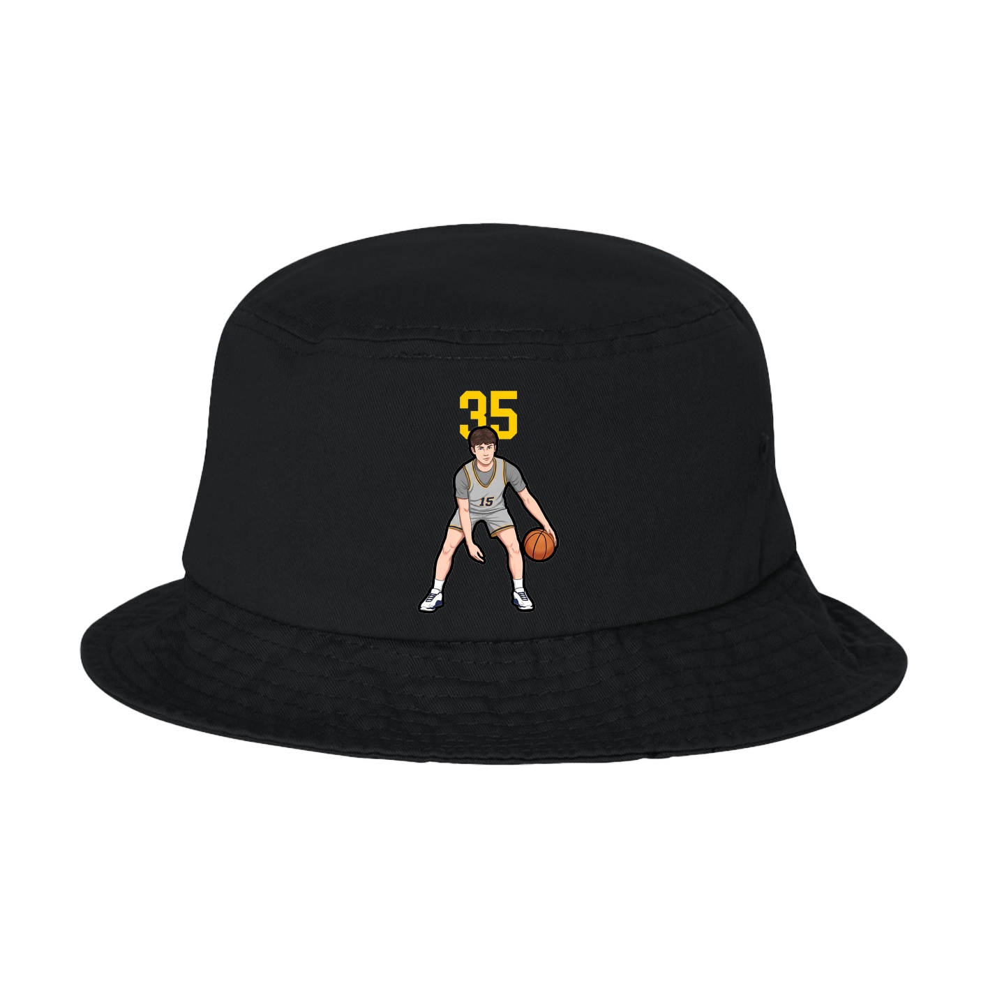 Bucket Cap — Number Top in Black