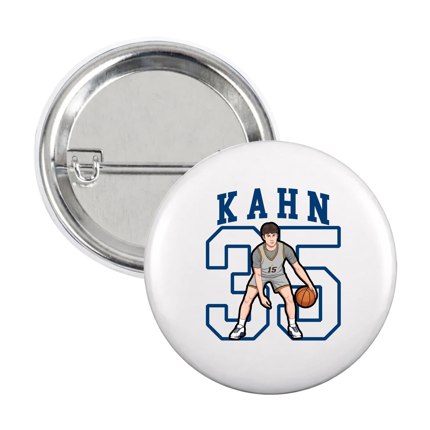 Game Day Button — Shirsey in White