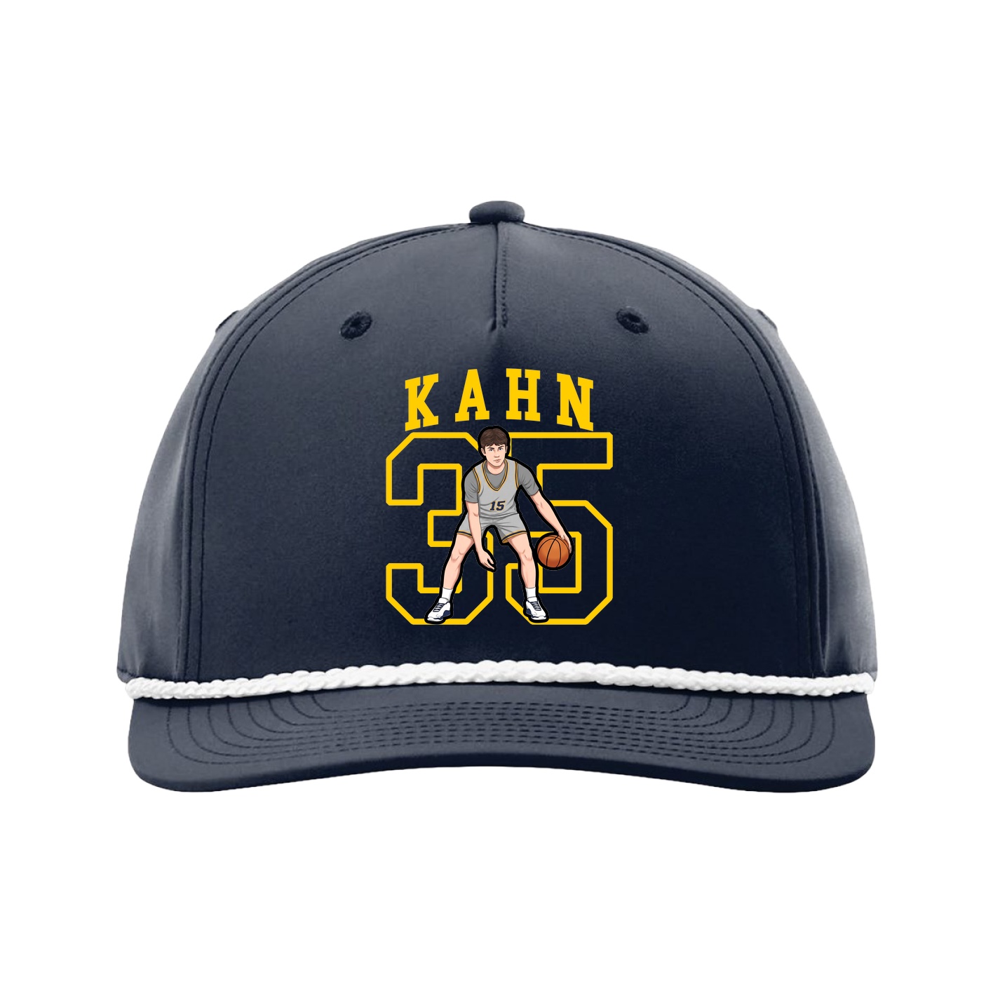 Five-Panel Classic Rope Cap — Shirsey in Navy
