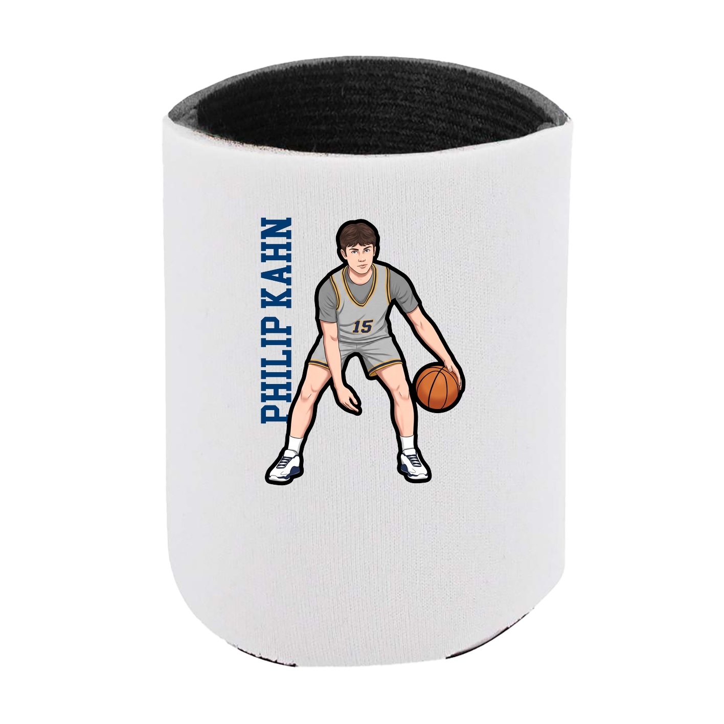 Can Holder — Name Vertical in White