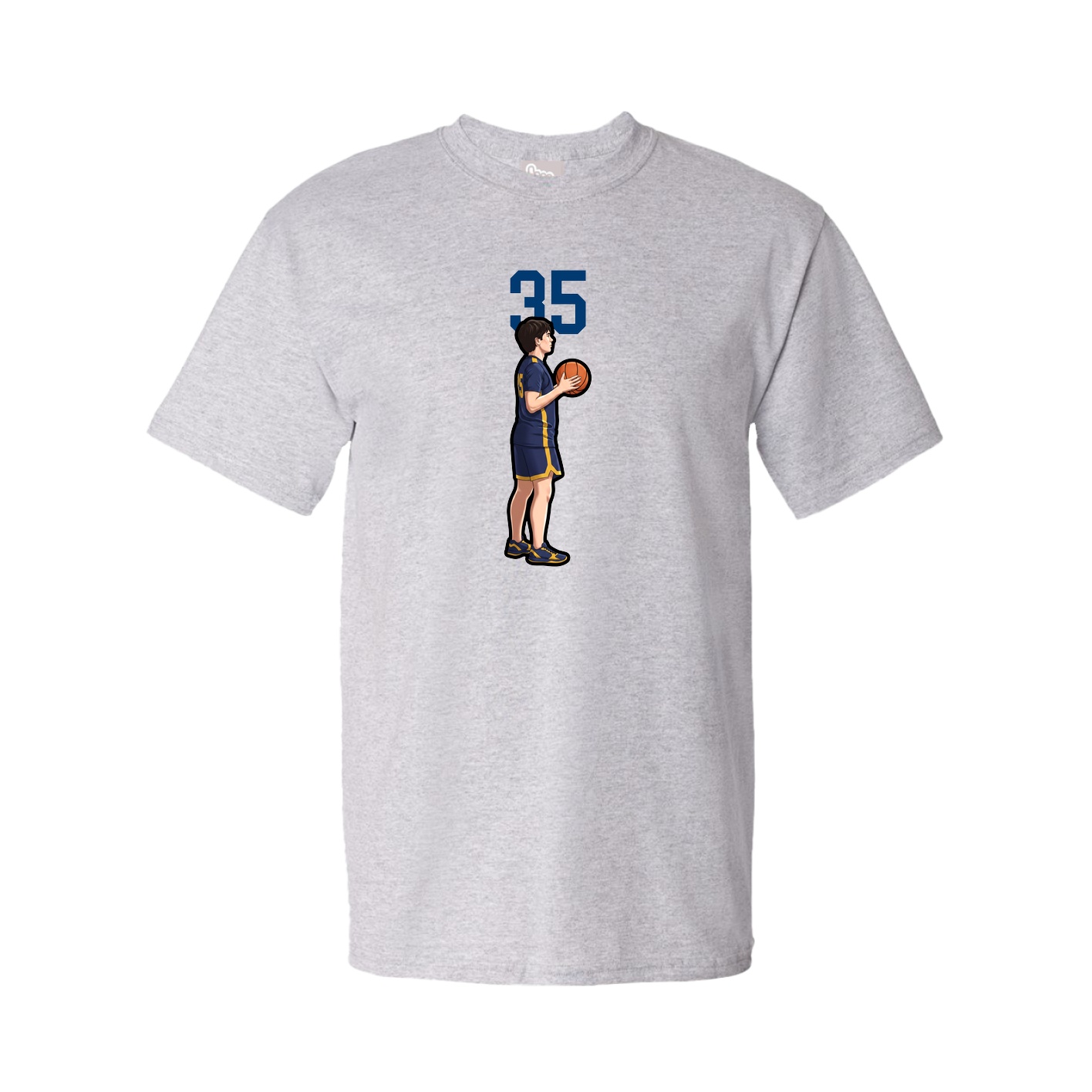 Tee — Number Top in Grey