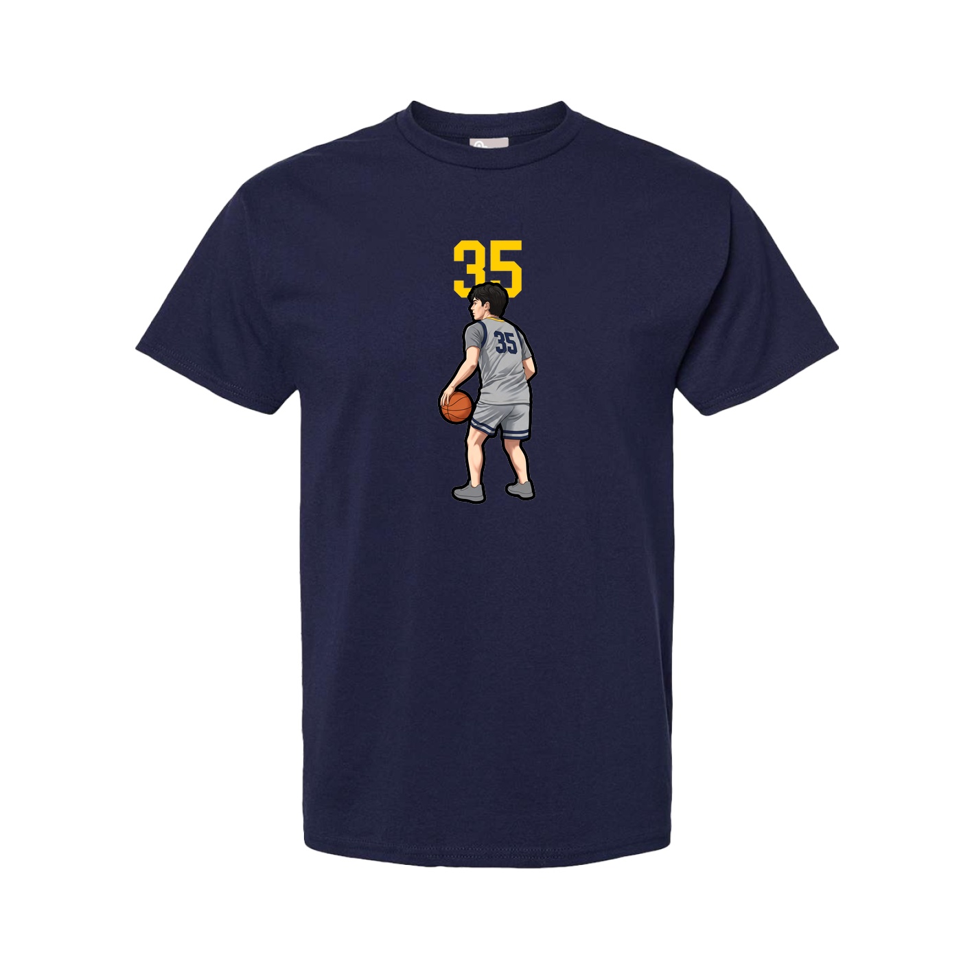 Tee — Number Top in Navy