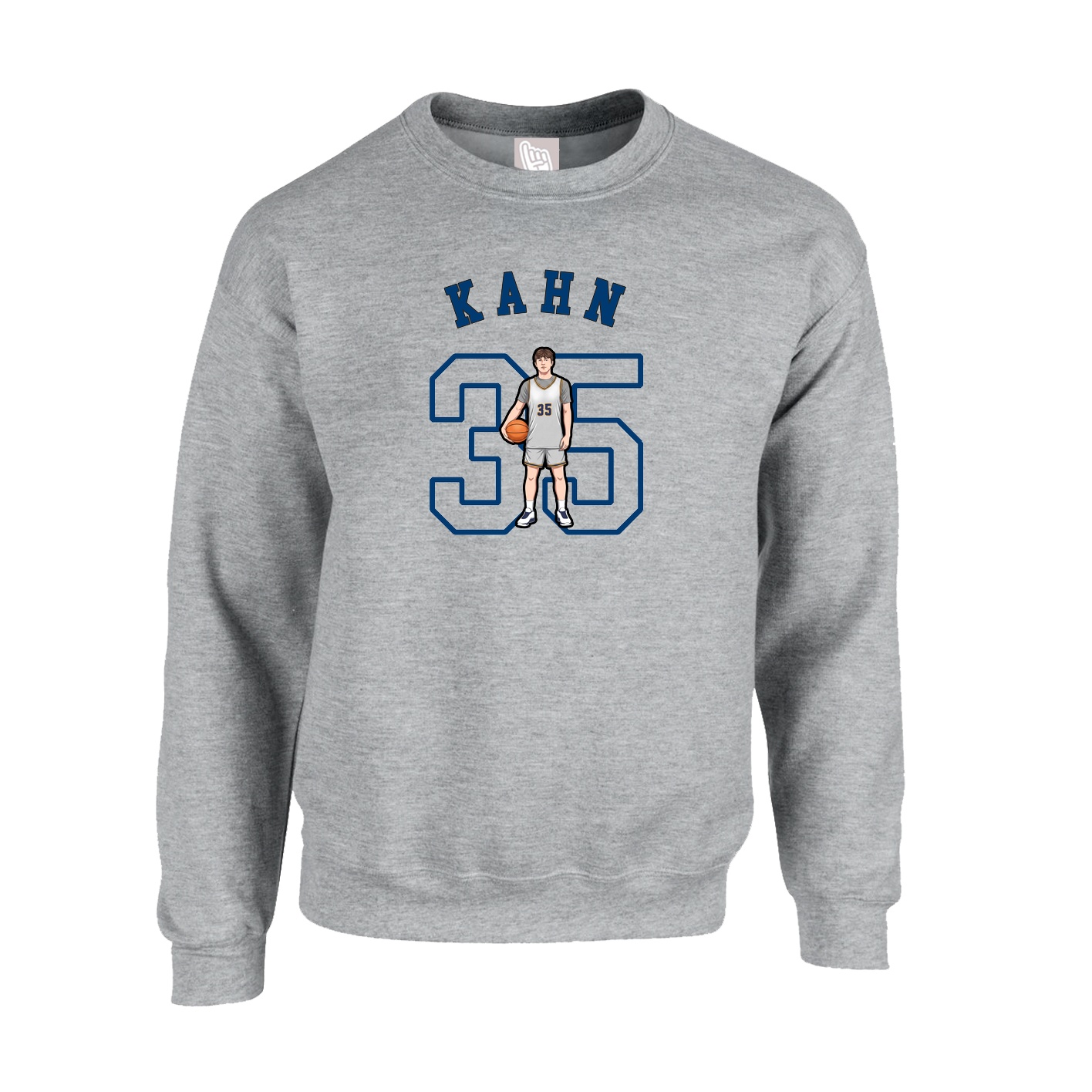 Fleece Crew — Shirsey Arch in Grey