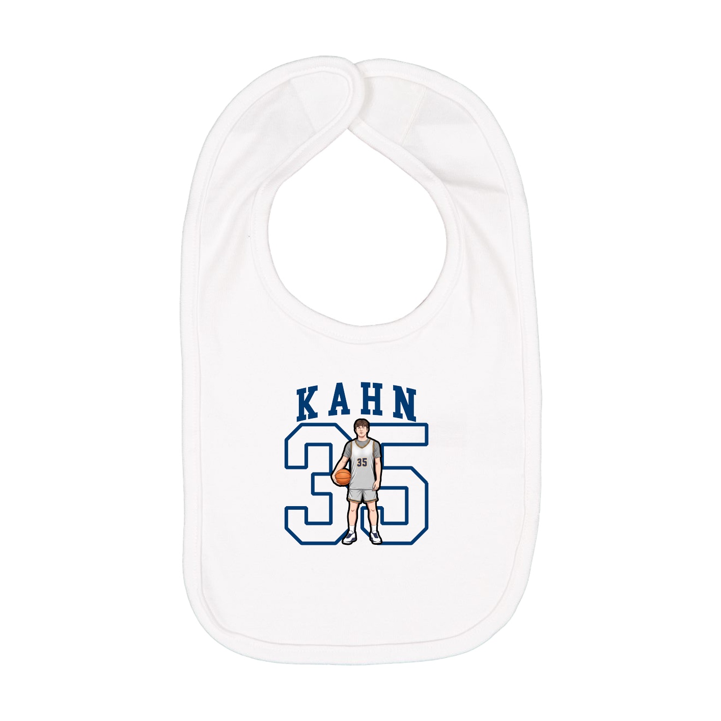 Infant Bib — Shirsey in White