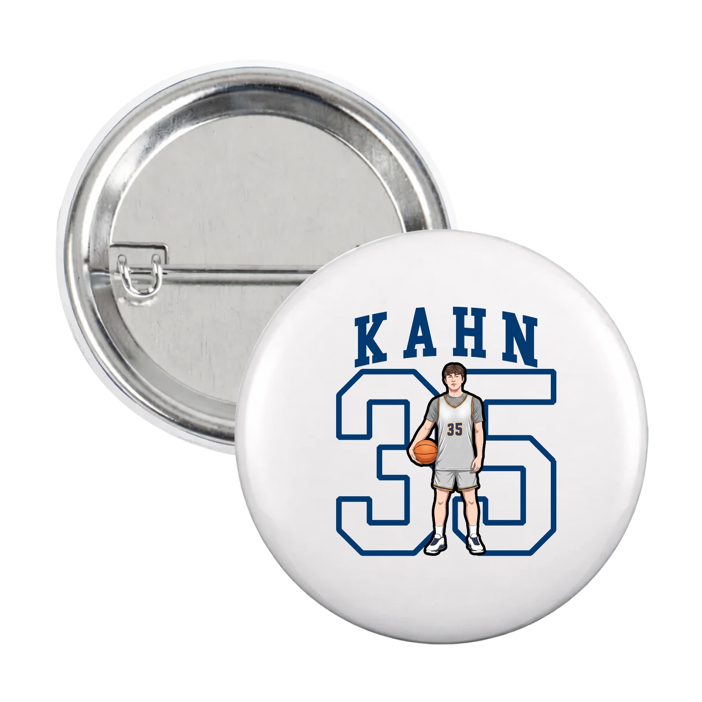 Game Day Button — Shirsey in White