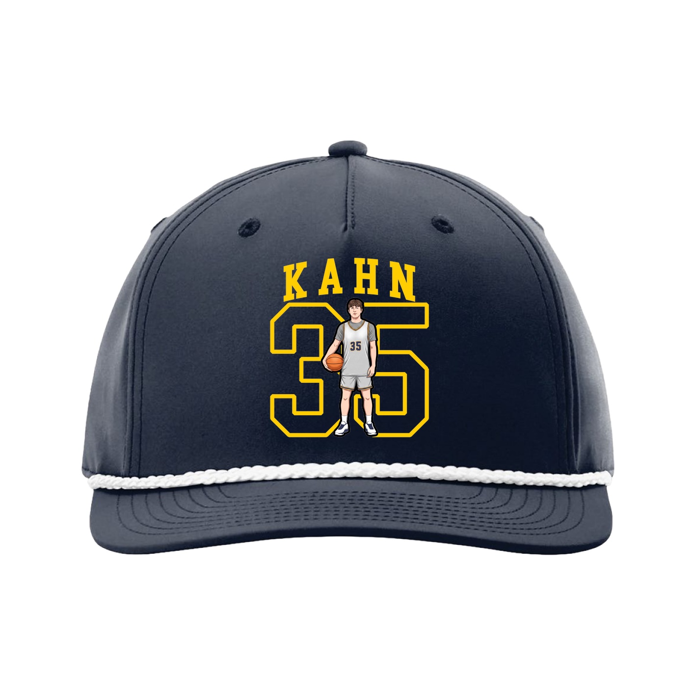 Five-Panel Classic Rope Cap — Shirsey in Navy
