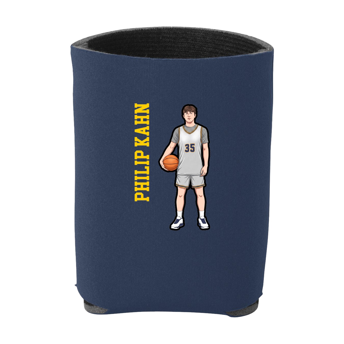 Can Holder — Name Vertical in Navy