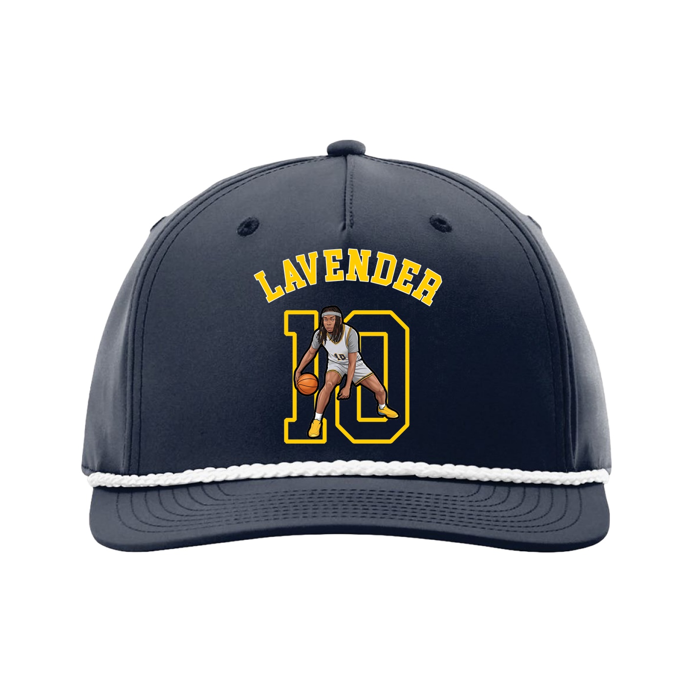 Five-Panel Classic Rope Cap — Shirsey Arch in Navy