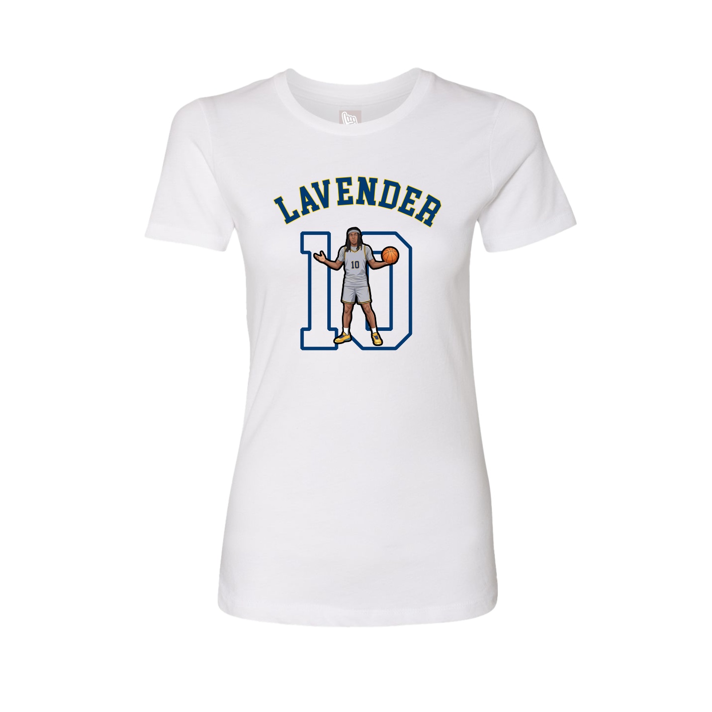 Fitted Women's Tee — Shirsey Arch in White