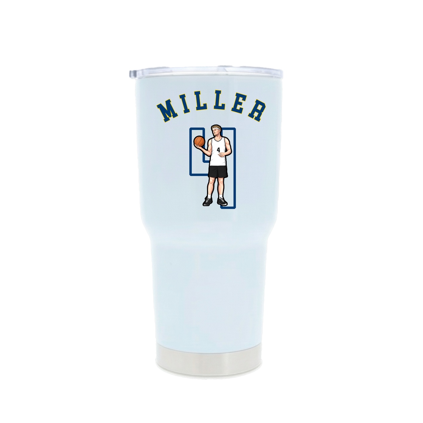 30oz Stainless Steel Tumbler — Shirsey Arch in White