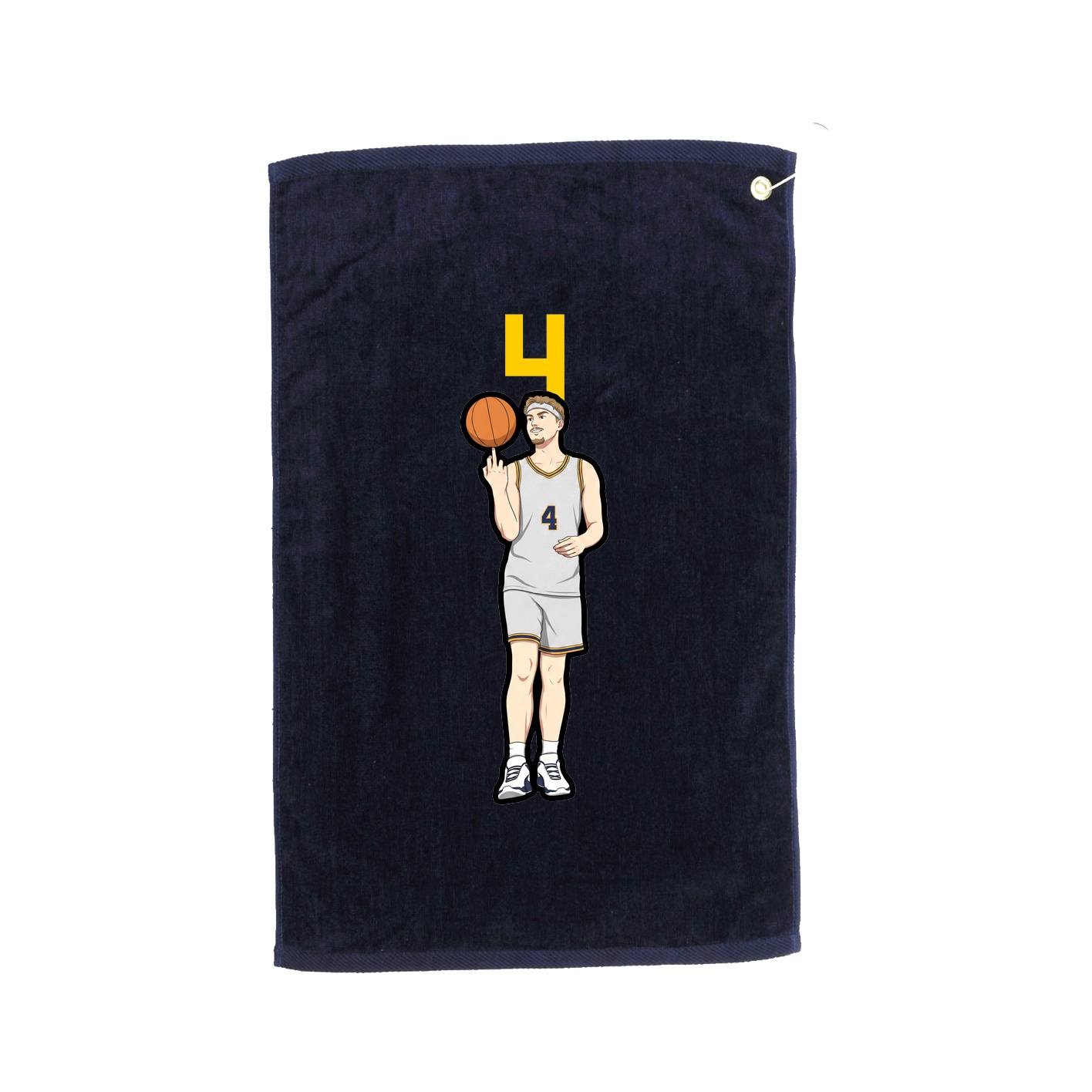 Golf Towel — Number Top in Navy