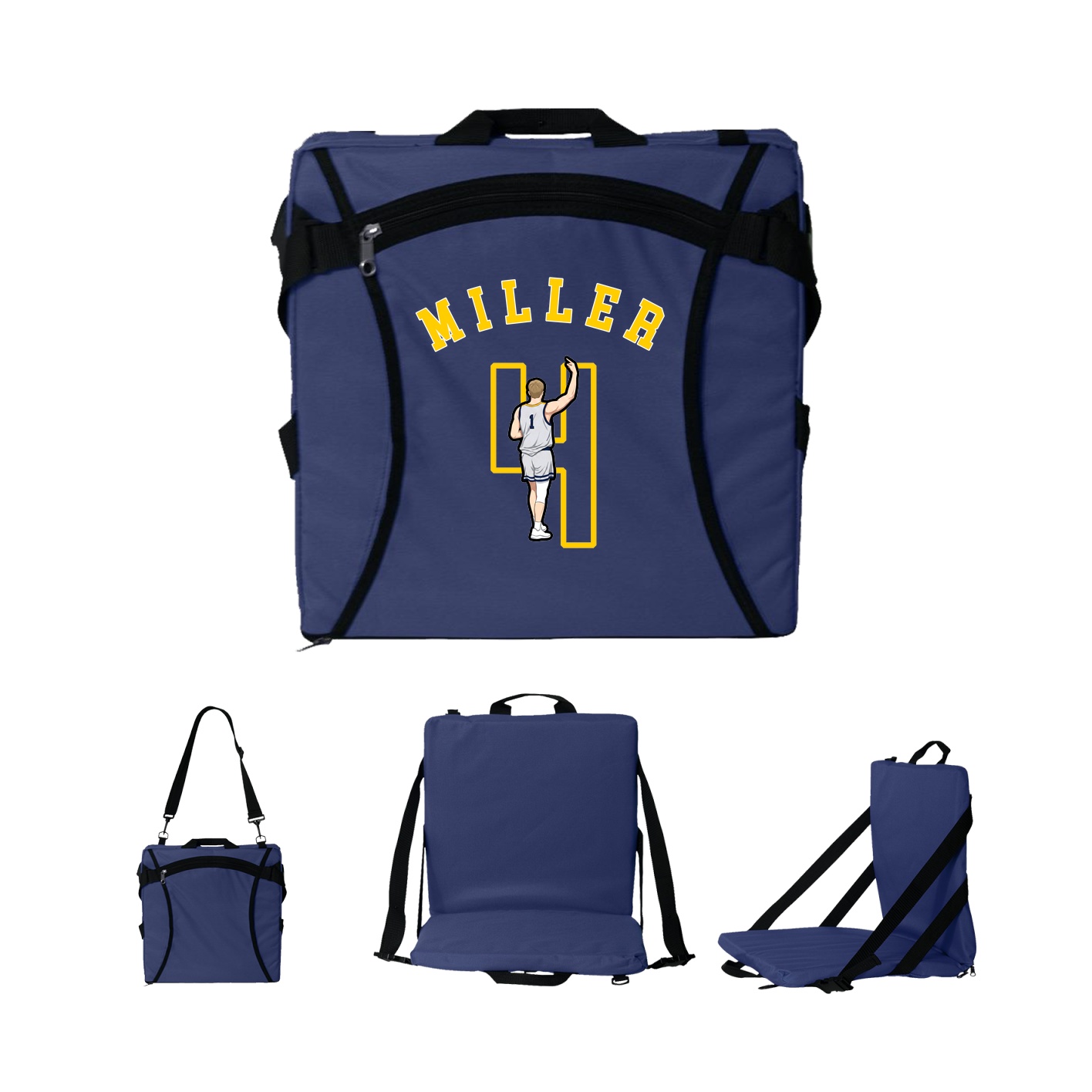 Folding Stadium Seat — Shirsey Arch in Navy