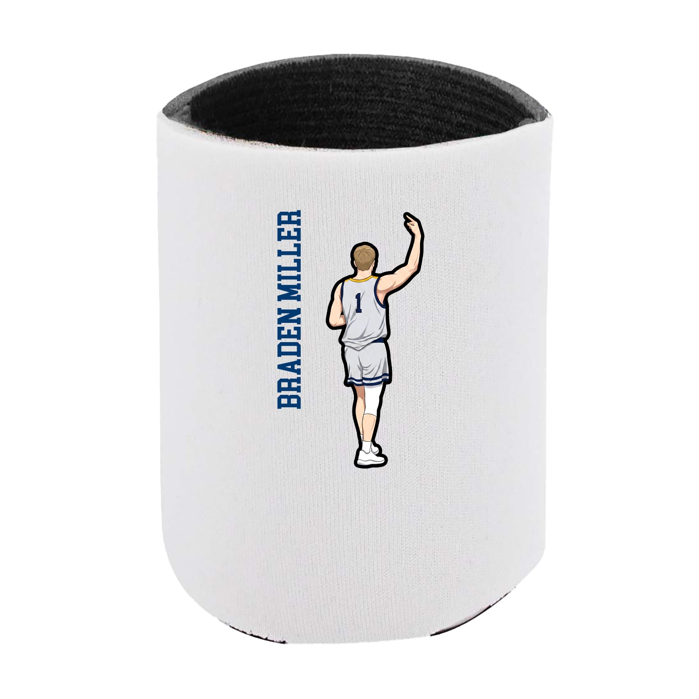 Can Holder — Name Vertical in White