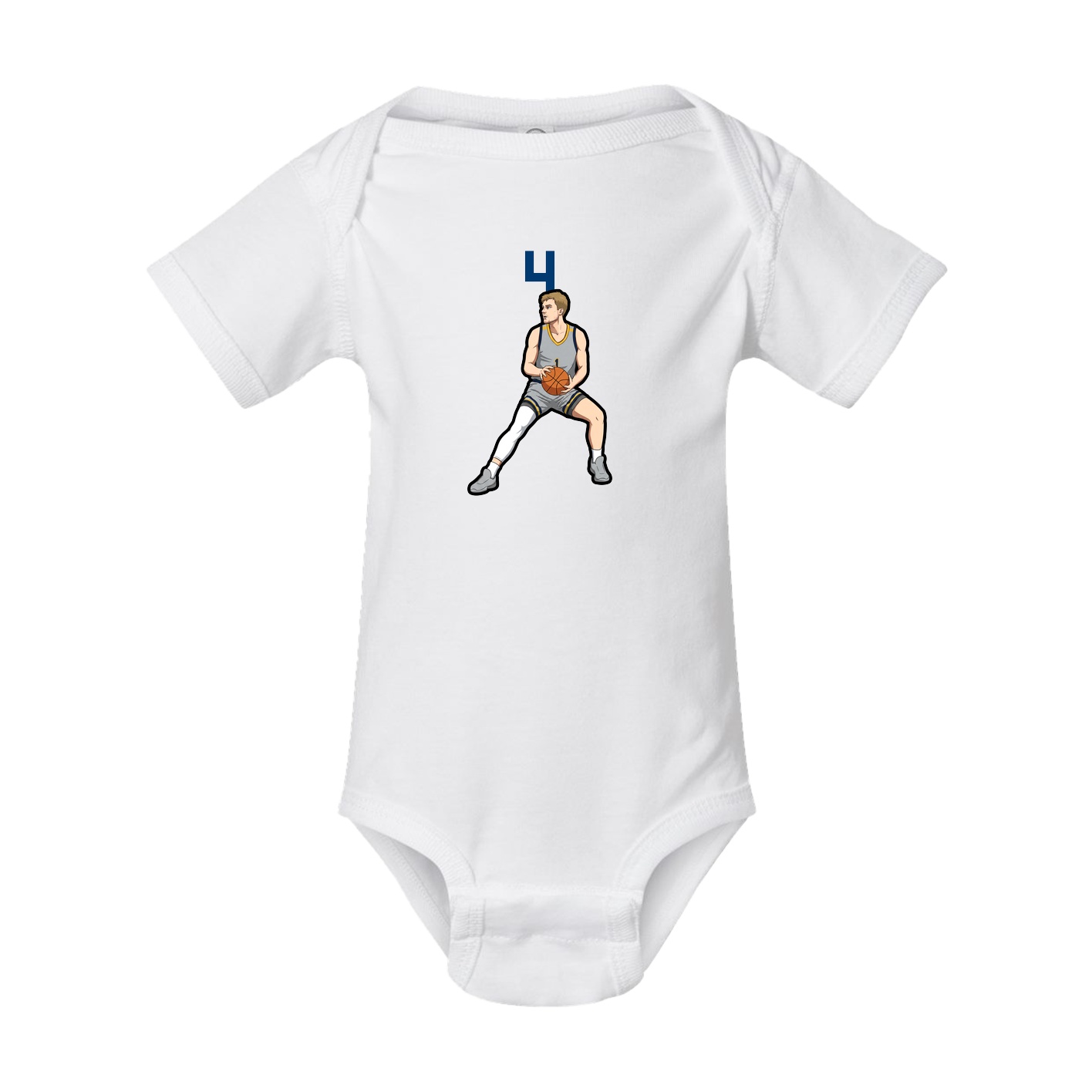Baby Onesie — Number Top in White