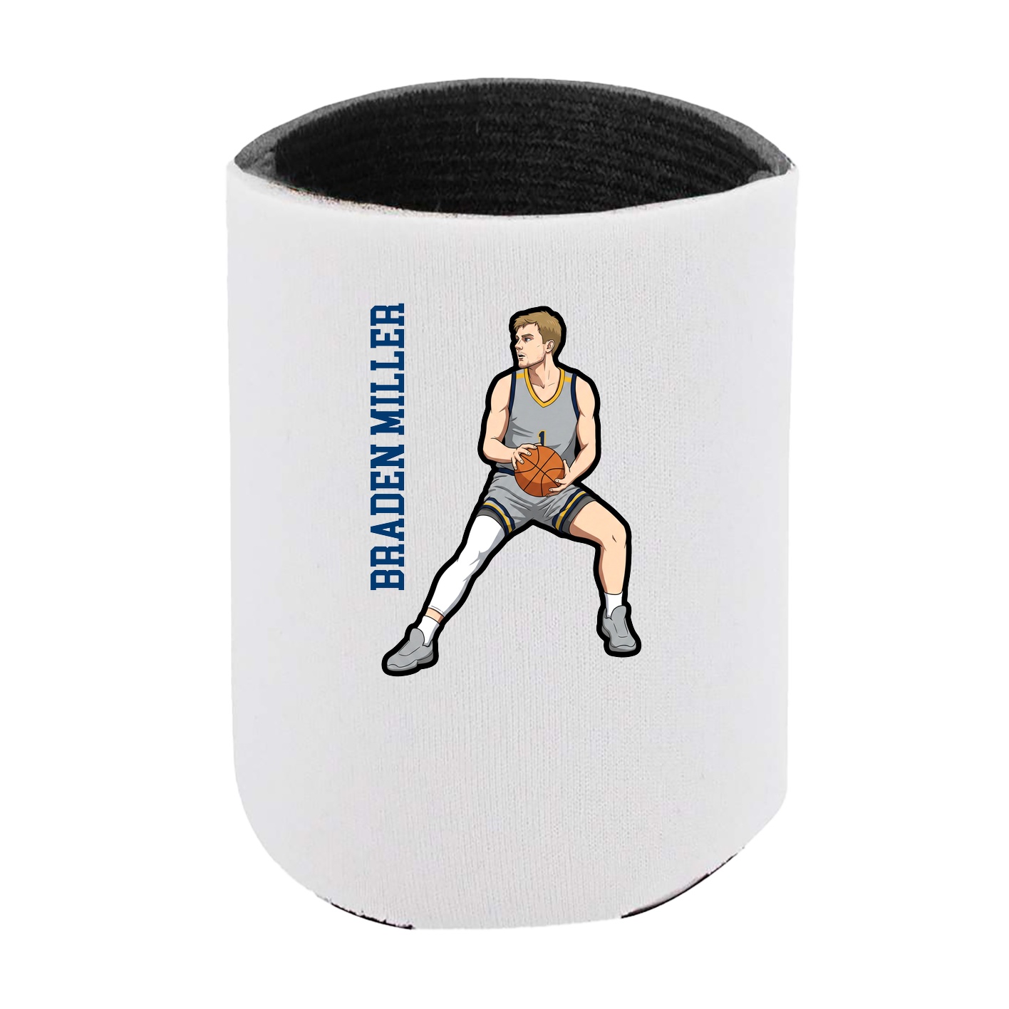 Can Holder — Name Vertical in White