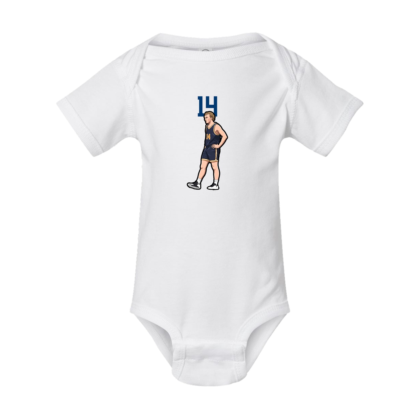 Baby Onesie — Number Top in White