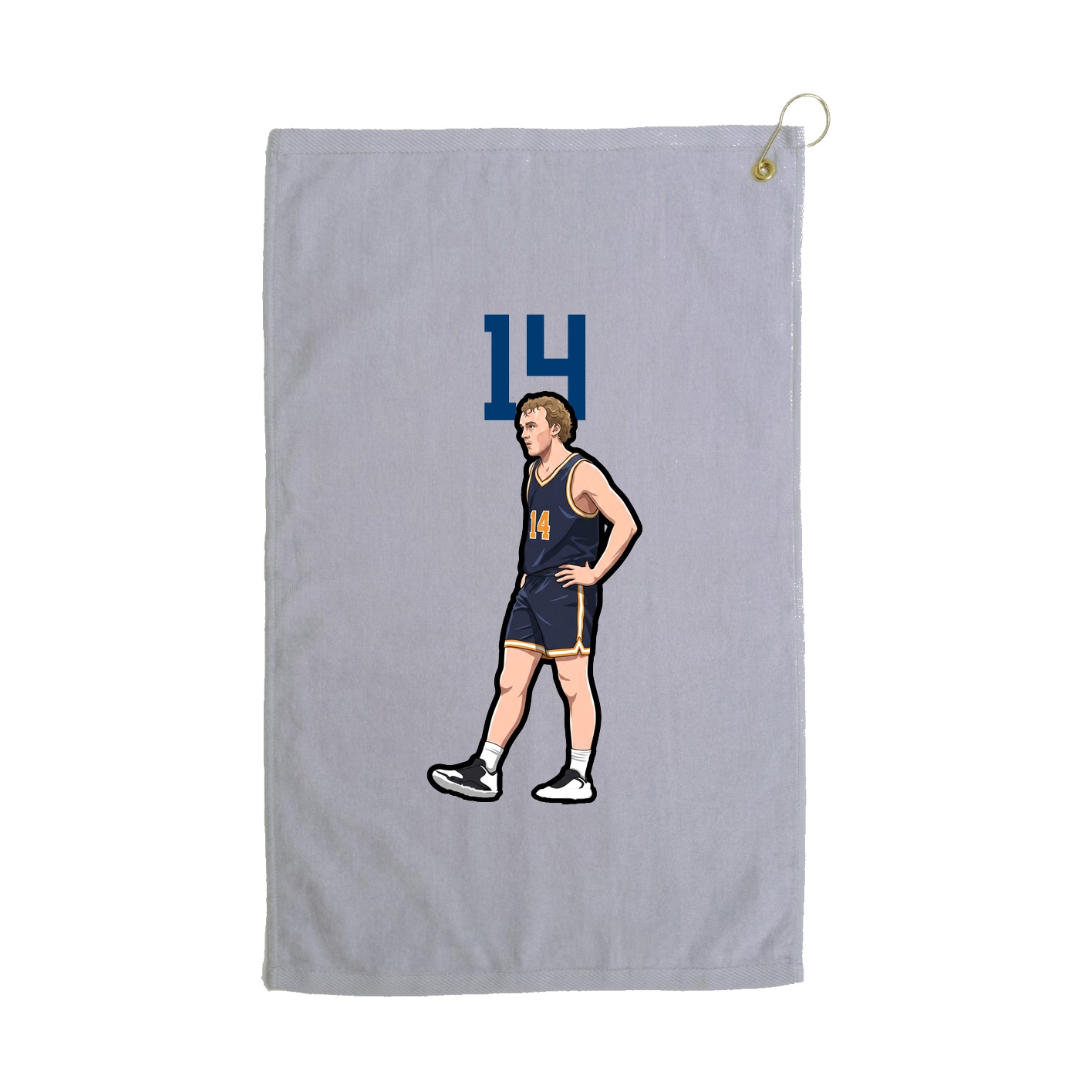 Golf Towel — Number Top in Grey