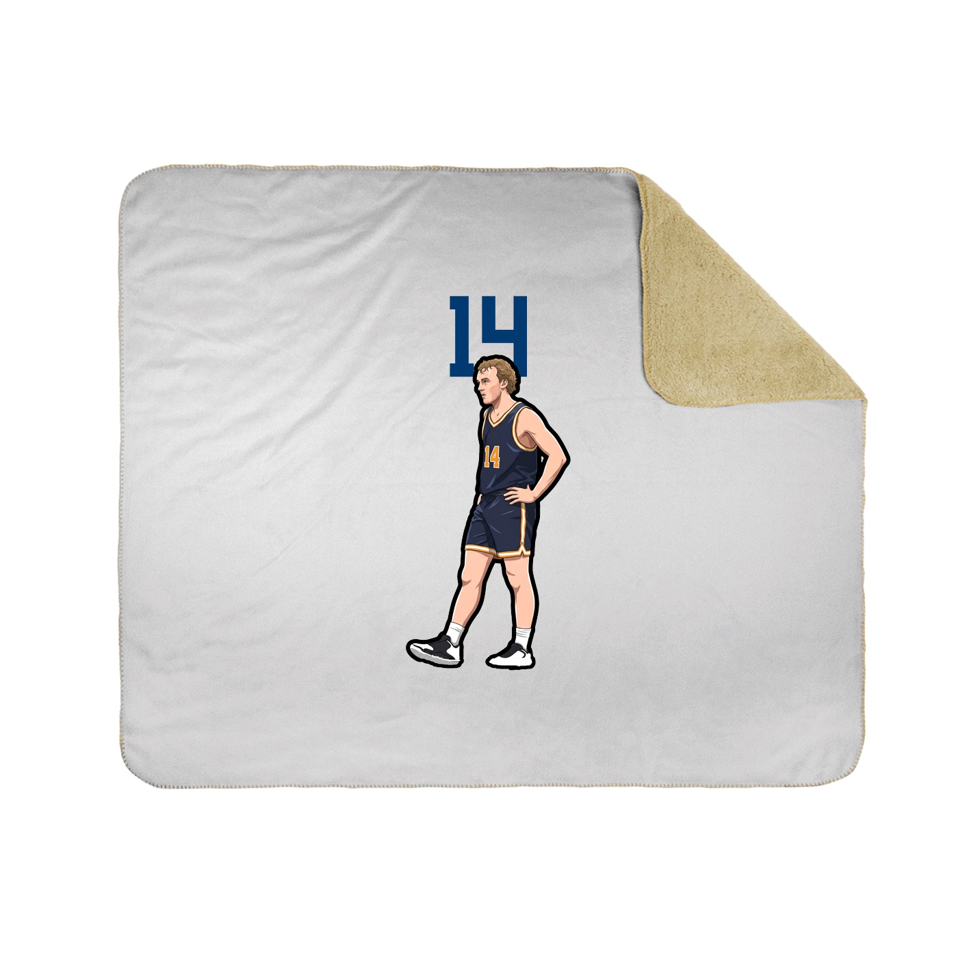 Throw Blanket — Number Top in White