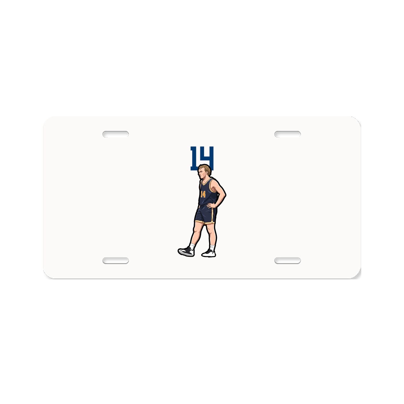 License Plate — Number Top in Classic