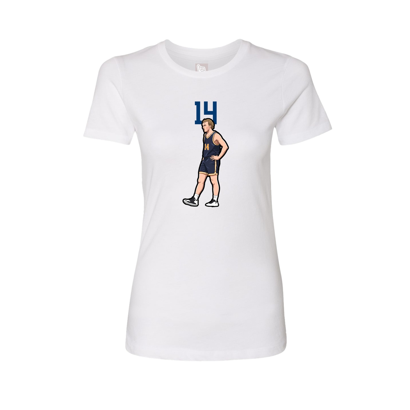 Womens Tee — Number Top in White