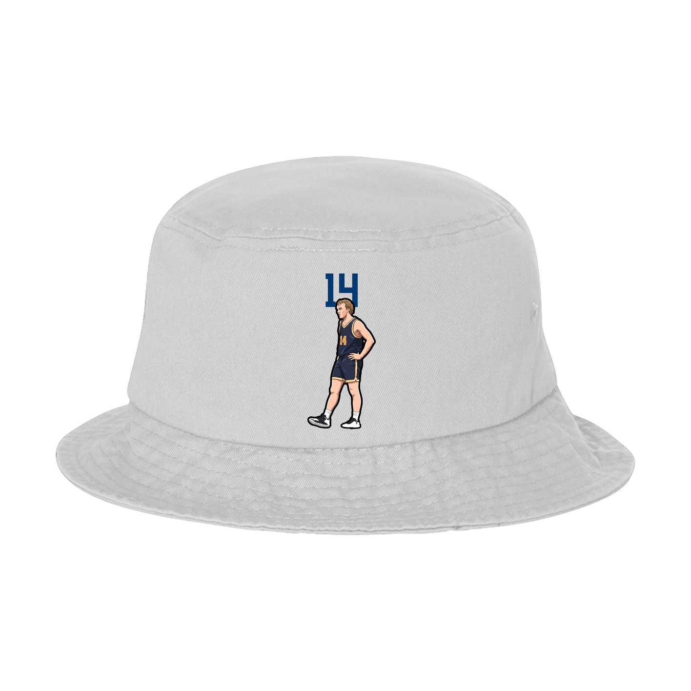 Bucket Cap — Number Top in White