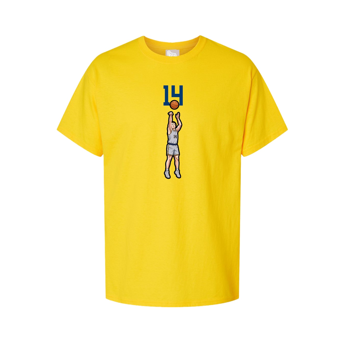 Youth Tee — Number Top in Gold
